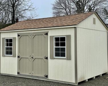 12 x 16 Peak Style Shed Side Entry