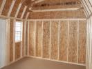 10x14 Gambrel Barn Style Storage Shed Interior