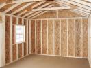 12x20 Peak Style Storage Shed Interior from Pine Creek Structures
