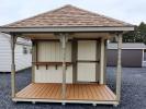 10x16 Hip Style Pool Shed Exterior 
