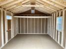 12 x 16 Peak Style Shed Front Entry - inside