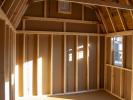 10x14 Heavy-Duty Gambrel Barn Style Storage Shed Interior