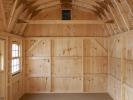 10x16 Custom Dutch Barn Storage Shed Interior