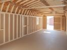 12x32 Gambrel Dutch Barn Style Storage Shed Interior From Pine Creek Structures