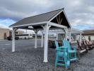 10'x14' Vinyl Peak Pavilion with metal roof from Pine Creek Structures in Harrisburg, PA
