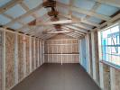 10x14 Peak Front Entry Shed Interior