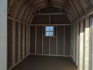 8x12 6' High Wall Storage Shed Interior