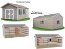 Custom Order a peak style storage sheds with shelving packages from Pine Creek Structures of Elizabethtown
