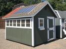 10x12 Garden House with Clear Roof and Potting Bench
