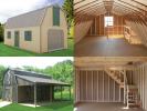 Two Story Garages or Sheds Available
