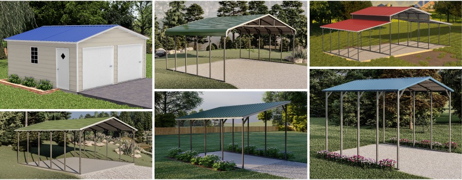 Metal Carports and Enclosed Metal Garages Available At Pine Creek Structures of Mill Hall, PA